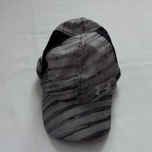 Under Armour Black and Gray Striped Cap